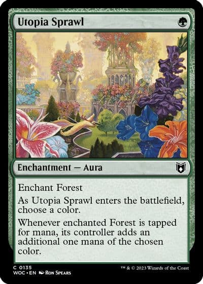 Utopia Sprawl Commander: Wilds of Eldraine Magic card