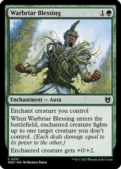 Warbriar Blessing Commander: Wilds of Eldraine Magic card