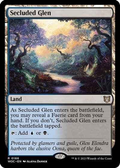 Secluded Glen Commander: Wilds of Eldraine Magic card