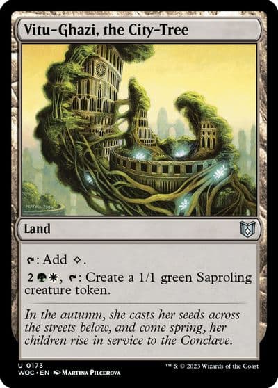 Vitu Ghazi the City Tree Commander: Wilds of Eldraine Magic card