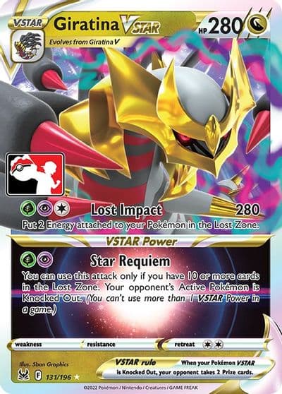 Giratina VSTAR Prize Pack Series Cards Pokemon card