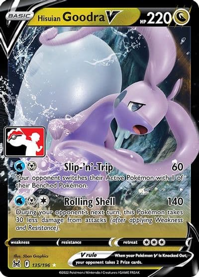 Hisuian Goodra V Prize Pack Series Cards Pokemon card