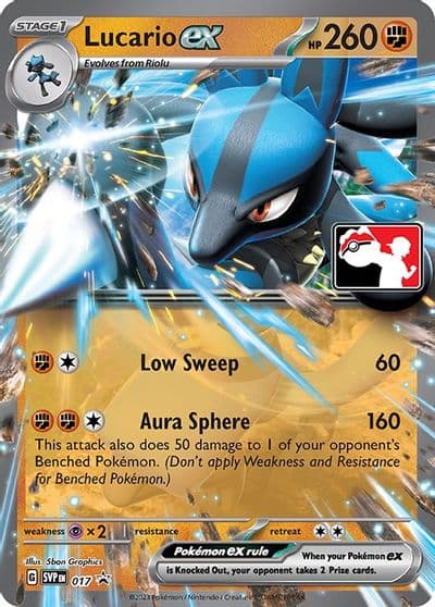 Lucario ex Prize Pack Series Cards Pokemon card
