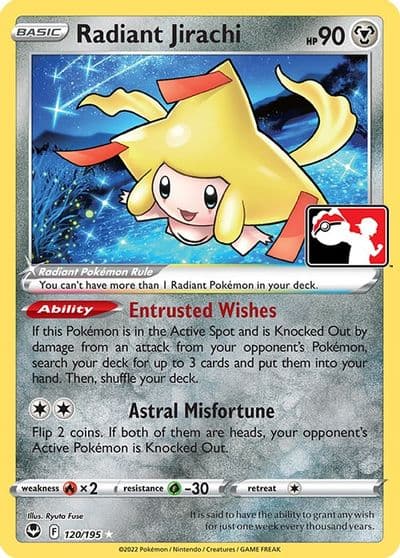 Radiant Jirachi Prize Pack Series Cards Pokemon card