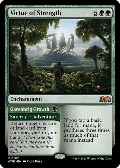Virtue of Strength Wilds of Eldraine Magic card