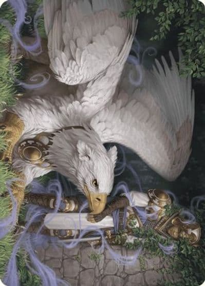 Dutiful Griffin Art Card Art Series: Wilds of Eldraine Magic card