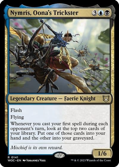 Nymris Oonas Trickster Commander: Wilds of Eldraine Magic card