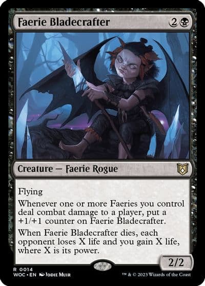 Faerie Bladecrafter Commander: Wilds of Eldraine Magic card