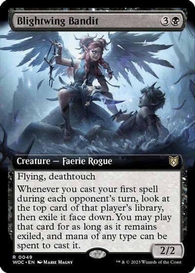 Blightwing Bandit Extended Art Commander: Wilds of Eldraine Magic card