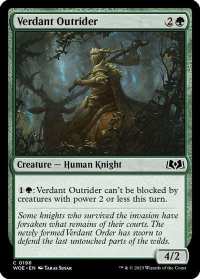 Verdant Outrider Wilds of Eldraine Magic card