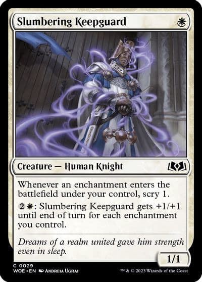 Slumbering Keepguard Wilds of Eldraine Magic card