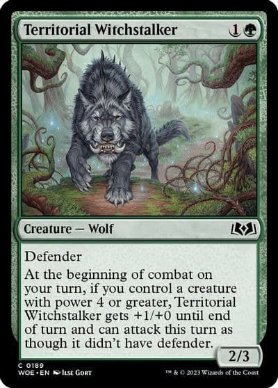 Territorial Witchstalker Wilds of Eldraine Magic card