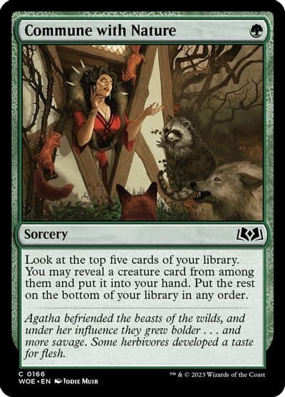 Commune with Nature Wilds of Eldraine Magic card