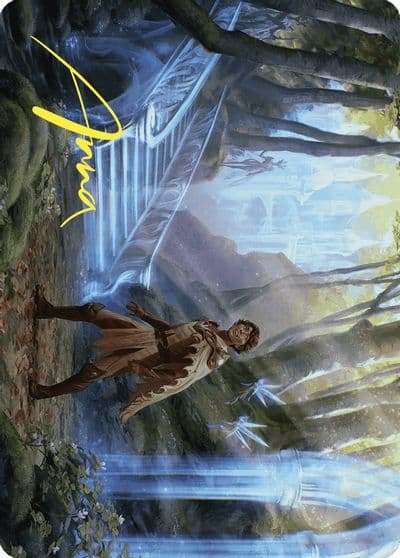 Into the Fae Court Art Card Gold Stamped Signature Art Series: Wilds of Eldraine Magic card