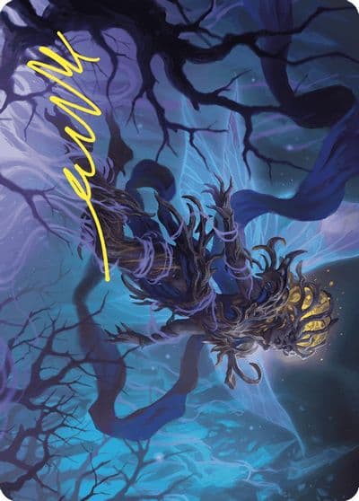 Sleep Cursed Faerie Art Card Gold Stamped Signature Art Series: Wilds of Eldraine Magic card