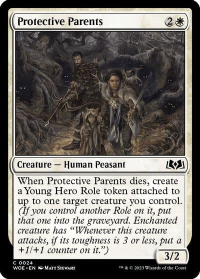 Protective Parents Wilds of Eldraine Magic card