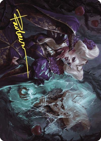 Conceited Witch Art Card Gold Stamped Signature Art Series: Wilds of Eldraine Magic card