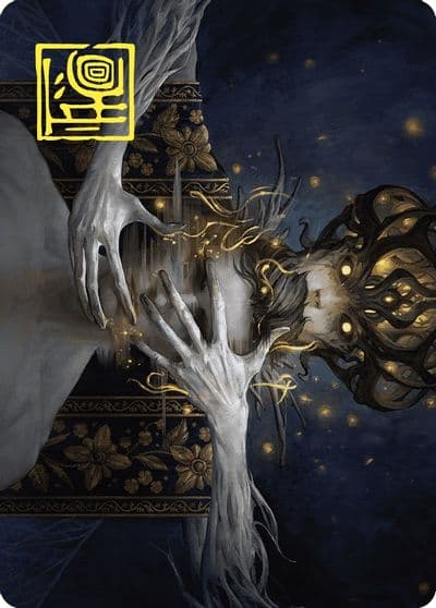 Ego Drain Art Card Gold Stamped Signature Art Series: Wilds of Eldraine Magic card