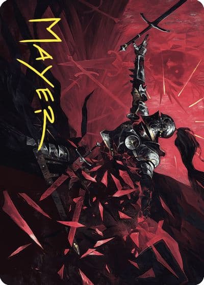 Shatter the Oath Art Card Gold Stamped Signature Art Series: Wilds of Eldraine Magic card