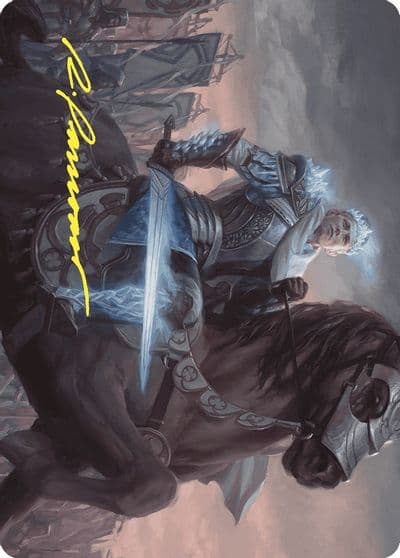 Will Scion of Peace Art Card Gold Stamped Signature Art Series: Wilds of Eldraine Magic card
