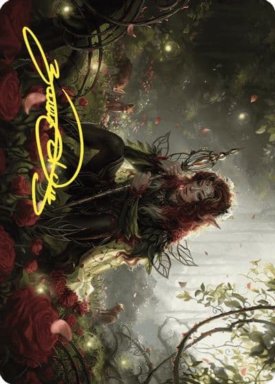 Yenna Redtooth Regent Art Card Gold Stamped Signature Art Series: Wilds of Eldraine Magic card