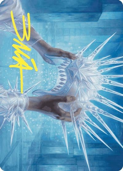 Hyldas Crown of Winter Art Card Gold Stamped Signature Art Series: Wilds of Eldraine Magic card