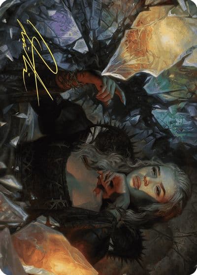 Prophetic Prism Art Card Gold Stamped Signature Art Series: Wilds of Eldraine Magic card
