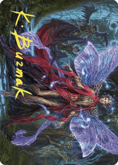 Tegwyll Duke of Splendor Art Card Gold Stamped Signature Art Series: Wilds of Eldraine Magic card