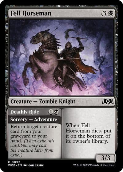Fell Horseman Wilds of Eldraine Magic card