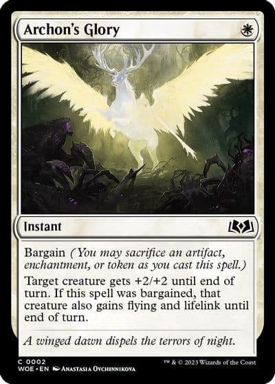 Archons Glory Wilds of Eldraine Magic card