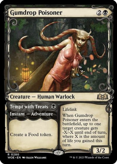 Gumdrop Poisoner Showcase Wilds of Eldraine Magic card