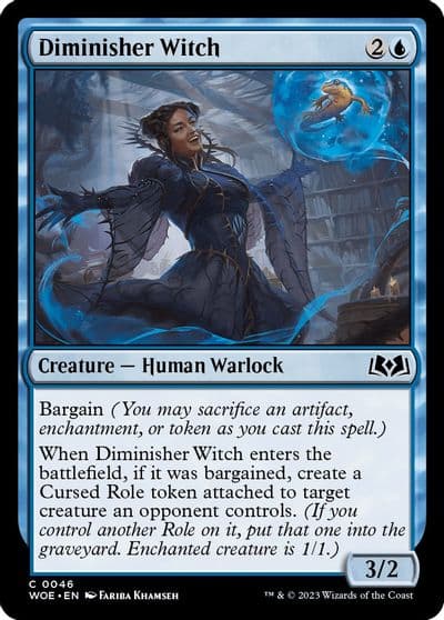 Diminisher Witch Wilds of Eldraine Magic card