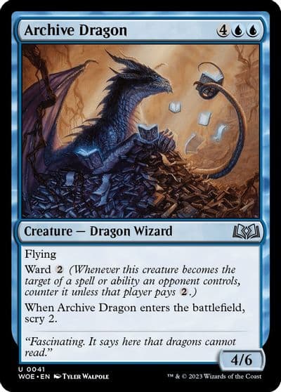Archive Dragon Wilds of Eldraine Magic card