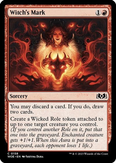 Witchs Mark Wilds of Eldraine Magic card