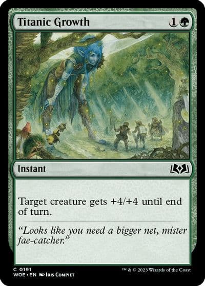 Titanic Growth Wilds of Eldraine Magic card