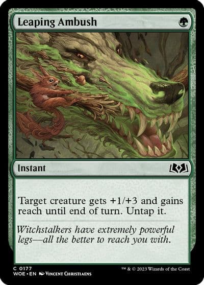 Leaping Ambush Wilds of Eldraine Magic card