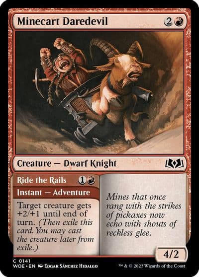 Minecart Daredevil Wilds of Eldraine Magic card