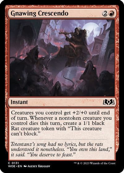 Gnawing Crescendo Wilds of Eldraine Magic card