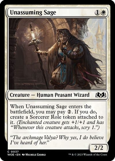 Unassuming Sage Wilds of Eldraine Magic card