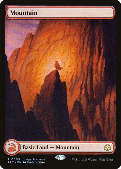 Mountain Full Art 0009 Judge Promos Magic card