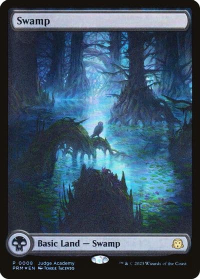 Swamp Full Art 0008 Judge Promos Magic card