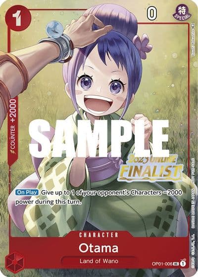 Otama Online Regional 2023 Finalist One Piece Promotion Cards One Piece card