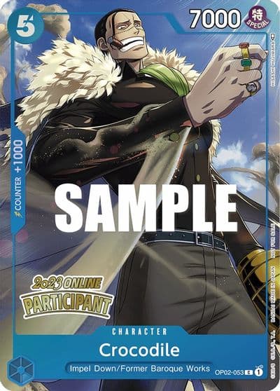 Crocodile Online Regional 2023 Participant One Piece Promotion Cards One Piece card