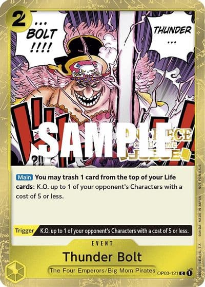 Thunder Bolt Judge Pack Vol 2 One Piece Promotion Cards One Piece card