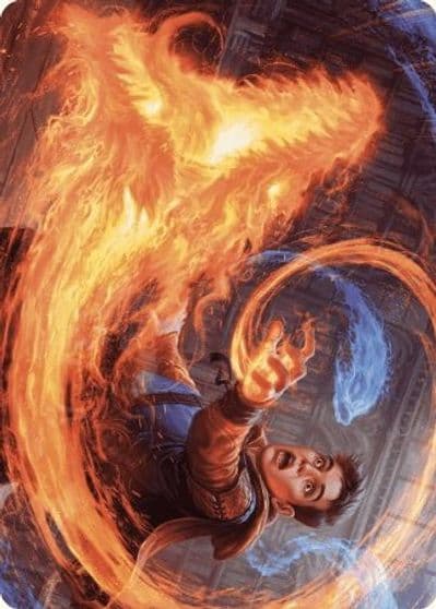 Frantic Firebolt Art Card Art Series: Wilds of Eldraine Magic card