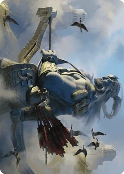Skybeast Tracker Art Card Art Series: Wilds of Eldraine Magic card