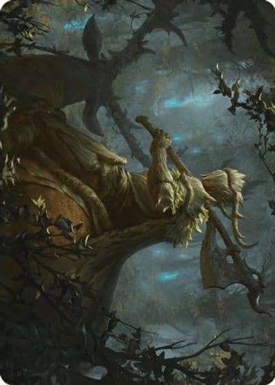 Verdant Outrider Art Card Art Series: Wilds of Eldraine Magic card