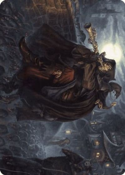 Totentanz Swarm Piper Art Card Art Series: Wilds of Eldraine Magic card