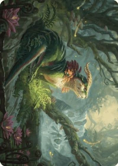 Elusive Otter Art Card Art Series: Wilds of Eldraine Magic card