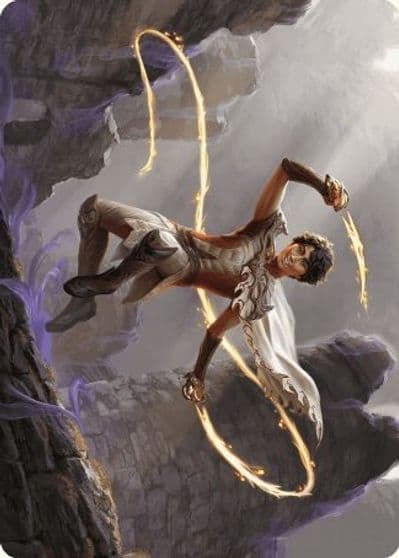 Kellan the Fae Blooded Art Card Art Series: Wilds of Eldraine Magic card